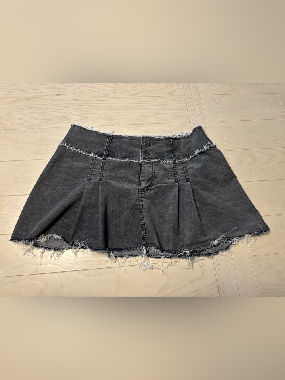 BDG distressed denim micro mini